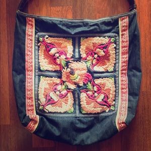 Lucky Brand Bag denim embroidered